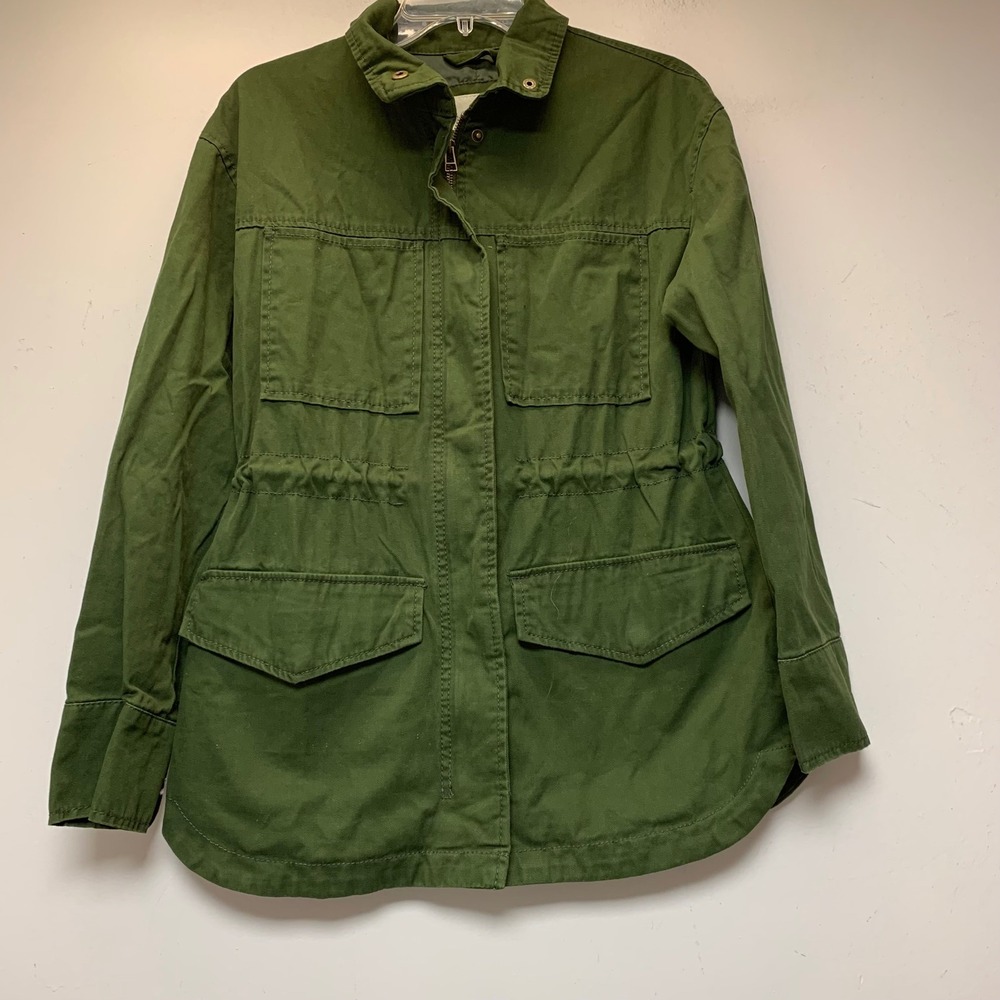 Universal Thread Field Jacket Womens XS Olive Green Excellent Utility Drawstring